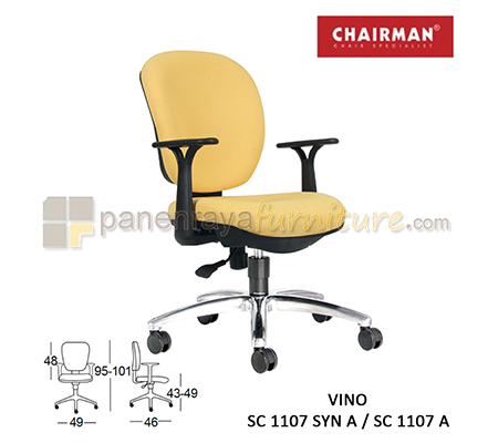 Panen Raya Furniture Kursi Kantor Chairman Vino SC 1107 SYN A / SC 1107 A