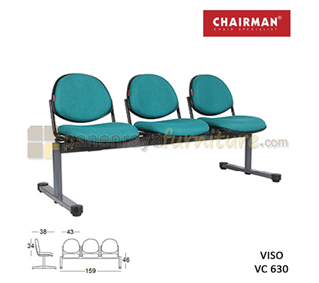 Panen Raya Kursi Tunggu 3 Seaters Chairman Viso VC 630