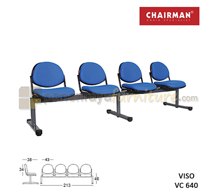 Panen Raya Kursi Tunggu 4 Seaters Chairman Viso VC 640
