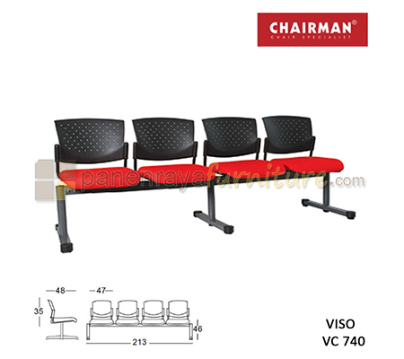 Panen Raya Kursi Tunggu 4 Seaters Chairman Viso VC 740