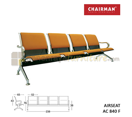 Panen Raya Furniture Kursi Tunggu 4 Seaters Chairman Airseat AC 840 F