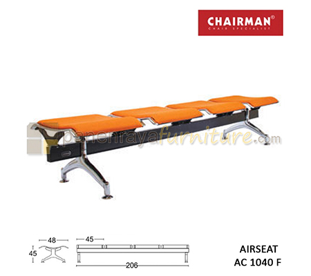 Panen Raya Kursi Tunggu 4 Seaters Tanpa Sandaran Chairman Airseat AC 1040 F