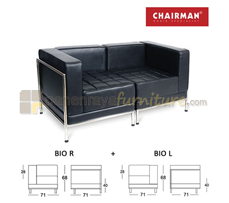 Panen Raya Furniture Sofa Kantor 2 Seaters Chairman Xovasov Bio R Dan Bio L 