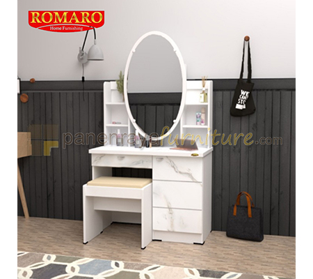 Panen Raya Meja Rias Romaro MR 09 White 80x40x143