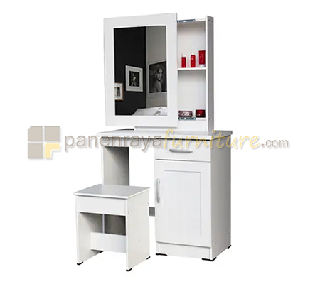 Panen Raya Furniture Meja Rias Lunar MR 530 White 74x40x147