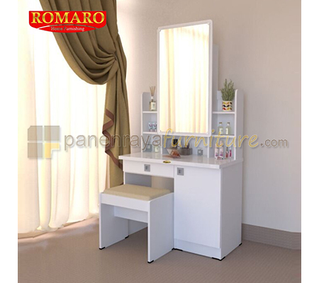 Panen Raya Meja Rias Romaro MR 08 White 80x40x158