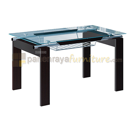 Panen Raya Furniture Meja Makan Siantano DT 372 Walnut 135x80x76