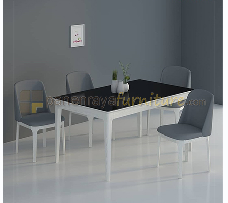 Panen Raya Furniture Meja Makan 4 Kursi Siantano Yokohama