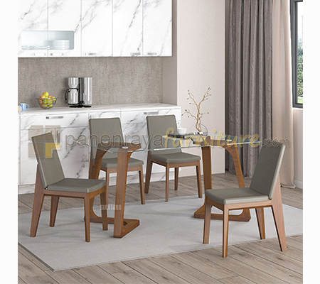 Panen Raya Furniture Meja Makan 4 Kursi Siantano Ocean