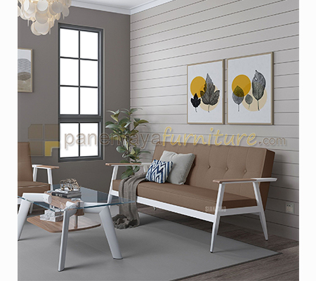 Panen Raya Siantano Sofa 311-6 Putih + CT Violet
