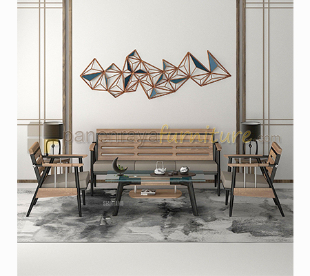 Panen Raya Siantano Sofa 311-4 Hitam + CT Violet