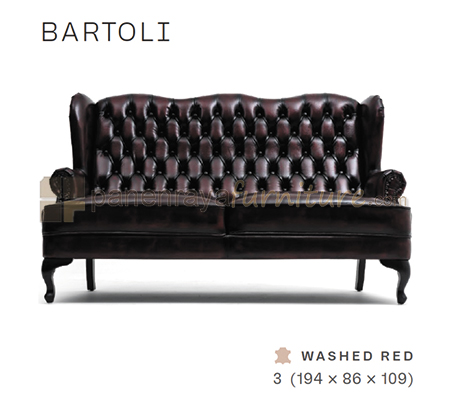 Panen Raya Furniture Sofa 3 Seater Morres Bartoli Wash