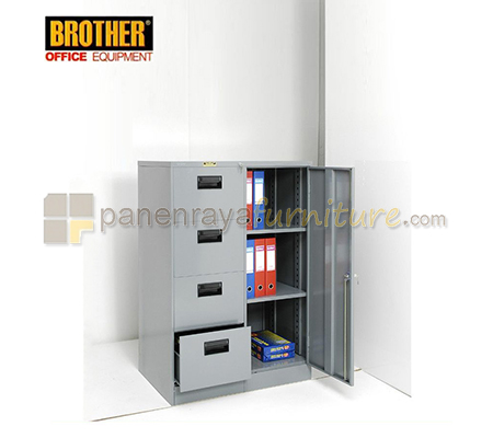 Panen Raya Furniture Direction Cabinet Besi Brother B 502 Grey 900x620x1335
