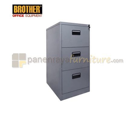Panen Raya Furniture Filling Cabinet Besi Brother B 103 Grey 455x620x1035