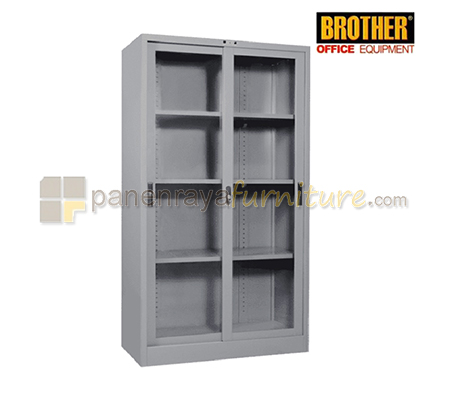 Panen Raya Furniture Lemari Arsip Besi Brother B 304 Grey 900x450x1830