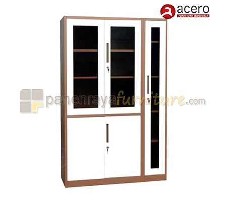 Panen Raya Lemari Arsip Besi Acero AC 331SW Brown-Beige 1200x400x1850