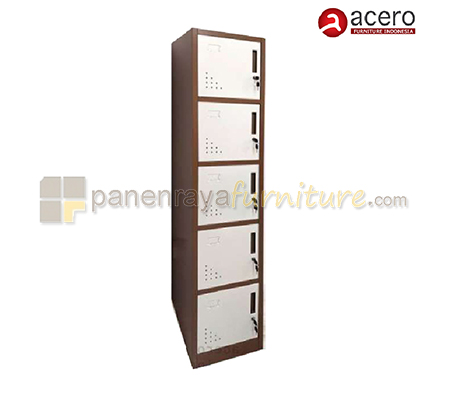 Panen Raya Furniture Locker Besi Acero AC LS 105 Brown-Beige 38x45x185
