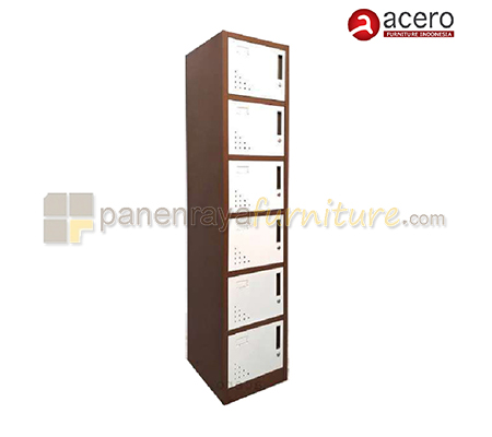 Panen Raya Furniture Locker Besi Acero AC LS 106 Brown-Beige 38x40x185