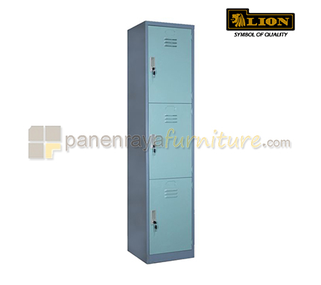 Panen Raya Locker Besi Lion L 553 Grey 38x38x183