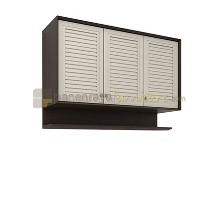 Panen Raya Furniture Rak Dapur Atas Graver KSA 2153 Colombia Walnut 118x35x80