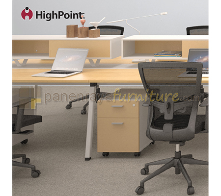 Panen Raya Furniture Workstation Staff 8 Seater HighPoint Clarion WSCL 08 1470 White 560x140x75