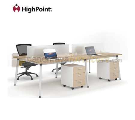 Panen Raya Workstation Staff 4 Seater HighPoint Clarion WSCL 04 1270 240x140x75