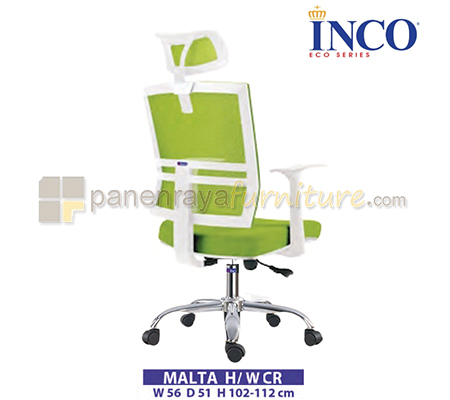 Panen Raya Kursi Kantor Indachi Inco Malta H CR (White)