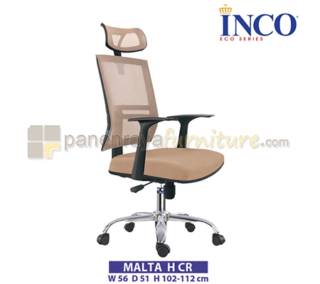 Panen Raya Furniture Kursi Kantor Indachi Inco Malta H CR (Black)