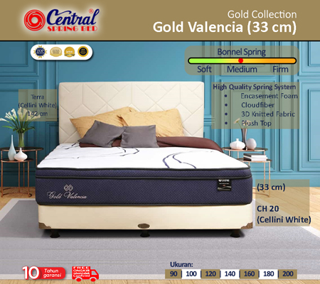 Panen Raya Central Gold Valencia with Plush Top Full Set Terra