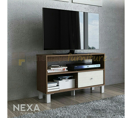 Panen Raya Furniture Meja TV Activ Nexa RTV 80 Natural Oak-Tsugawood Ash 80x30x52
