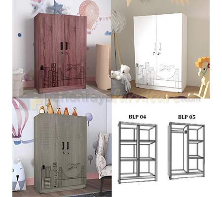Panen Raya Furniture Lemari Pakaian Anak Romaro BLP 04 BLP 05 80x41x120