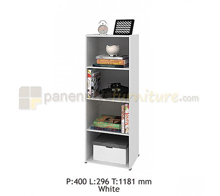 Panen Raya Rak Buku 4 Rak Activ Lula ORC 4 White 40x30x119