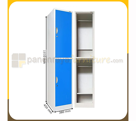 Panen Raya Locker Besi Kozure KL 2 Blue 380x450x1850
