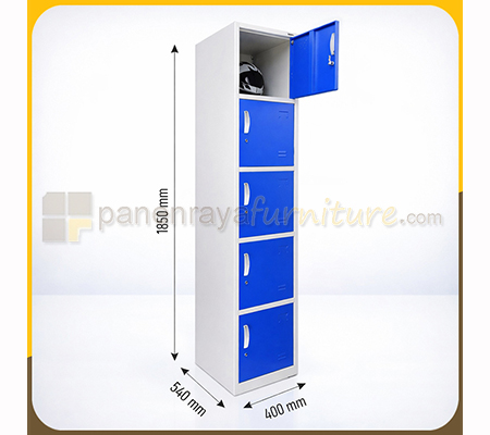 Panen Raya Locker Besi Kozure KL 5WX Blue 400x540x1850