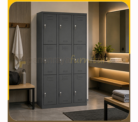 Panen Raya Locker Besi VIP V 409 Grey 900x450x1830