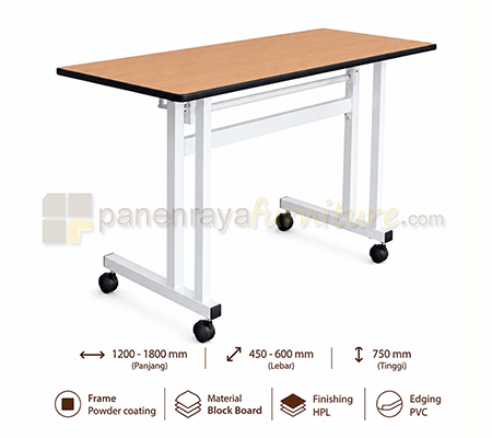 Panen Raya Furniture Meja Lipat Polaris FTM-II-1245 / FTM-II-1260 / FTM-II-1545 / FTM-II-1560 / FTM-II-1845 / FTM-II-1860