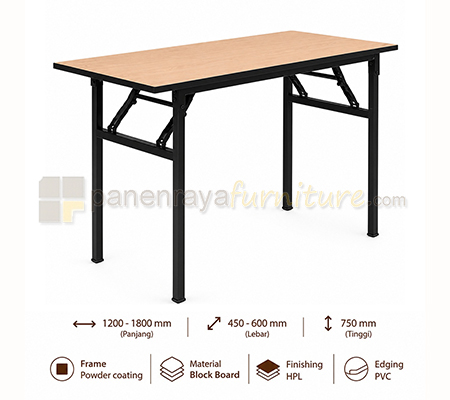 Panen Raya Furniture Meja Lipat Polaris FTC-1245 / FTC-1545 / FTC-1845 / FTC-1260 / FTC-1560 / FTC-1860