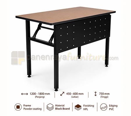 Panen Raya Furniture Meja Lipat Polaris FTC-1245-SM / FTC-1260-SM / FTC-1545-SM / FTC-1560-SM / FTC-1845-SM / FTC-1860-SM