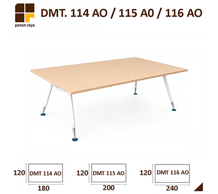 Panen Raya Furniture Meja Meeting Persegi Indachi A One DMT 114 AO / DMT 115 AO / DMT 116 AO Maple