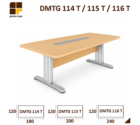 Panen Raya Furniture Meja Meeting Persegi Indachi Titanium DMTG 114 T / DMTG 115 T / DMTG 116 T Maple 