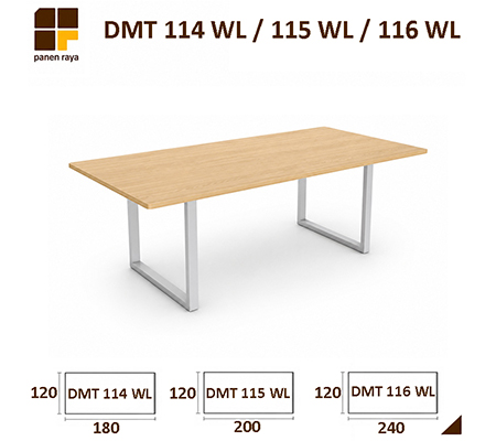 Panen Raya Furniture Meja Meeting Persegi Indachi Wilson DMT 114 WL / DMT 115 WL / DMT 114 WL Maple