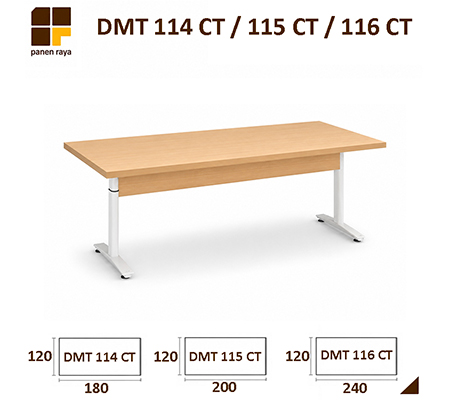 Panen Raya Furniture Meja Meeting Persegi Indachi Costo DMT 114 CT / DMT 115 CT / DMT 116 CT Maple 