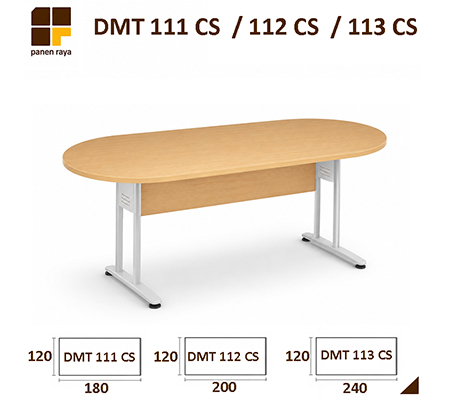 Panen Raya Furniture Meja Meeting Oval Indachi Casa DMT 111 CS / DMT 112 CS / DMT 113 CS Maple