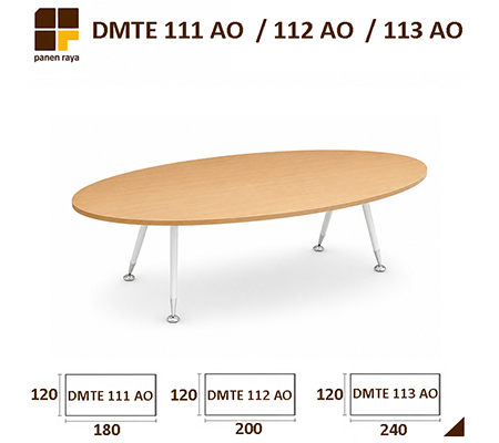 Panen Raya Furniture Meja Meeting Elips Indachi A One DMTE 111 AO / DMTE 112 AO / DMTE 113 AO Maple