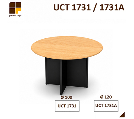 Panen Raya Furniture Meja Meeting Bundar UNO UCT 1731 / UCT 1731A Beech 