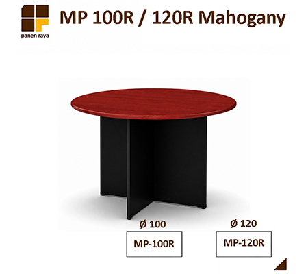 Panen Raya Furniture Meja Meeting Bundar Expo MP 100R  / MP 120R Mahogani