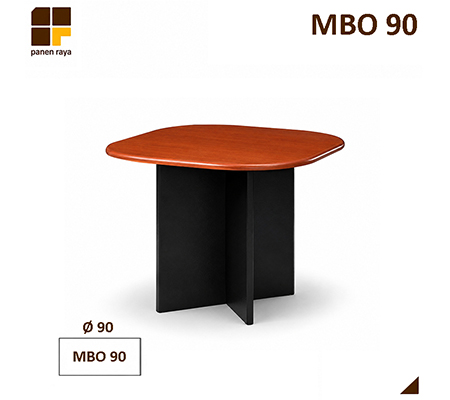 Panen Raya Furniture Meja Meeting Bundar Activ Galant MBO 90 Dark Cherry D.90x75