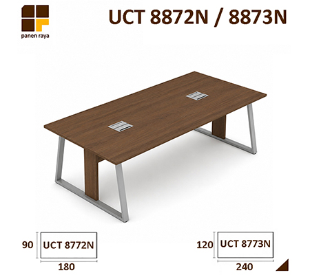 Panen Raya Furniture Meja Meeting Persegi UNO UCT 8772N / UCT 8773N Walnut