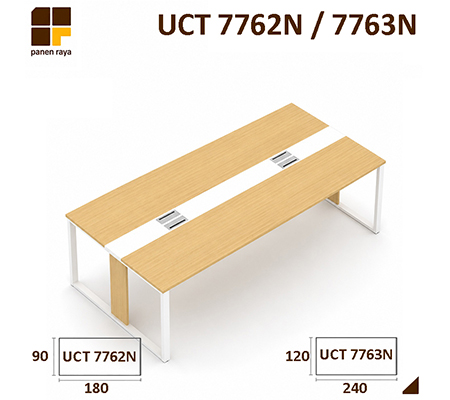 Panen Raya Furniture Meja Meeting Persegi UNO UCT 7762N / UCT 7762N Maple White