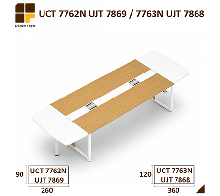 Panen Raya Furniture Meja Meeting Persegi Uno UCT 7762N - UJT 7869 Maple White UCT 7763N - UJT 7868